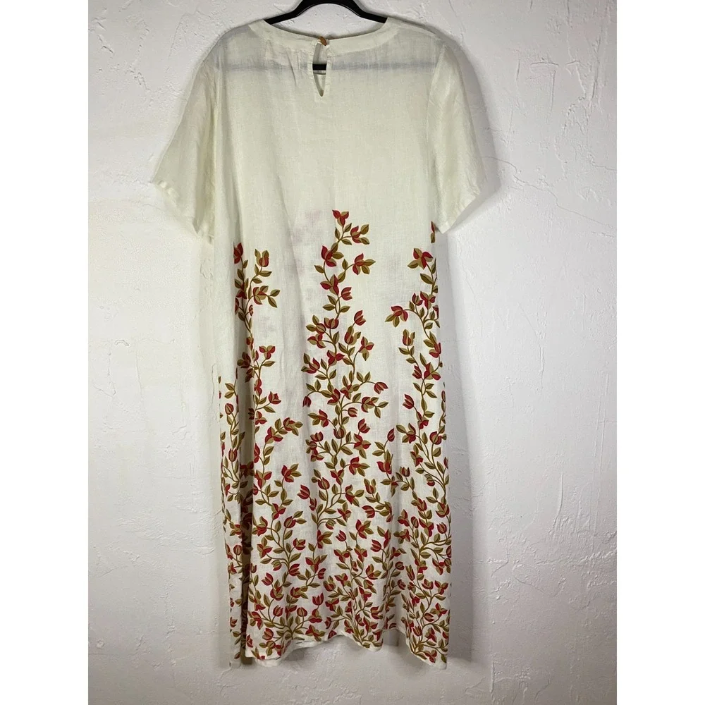 Printfresh Pencil + Paper Co Linen Dress size XL Floral - Picture 7 of 11